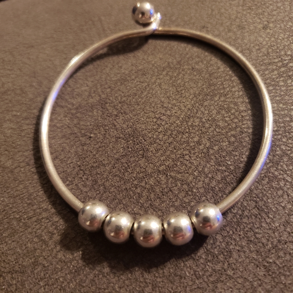 5 Pk Unique Vintage Silver Spacer Beads For Charm Bracelets